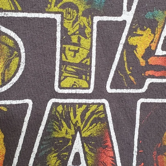 Vintage Star Wars T-Shirt Size L Gray Graphic Cotton Retro - Picture 3 of 7